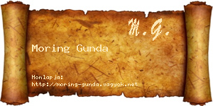 Moring Gunda névjegykártya